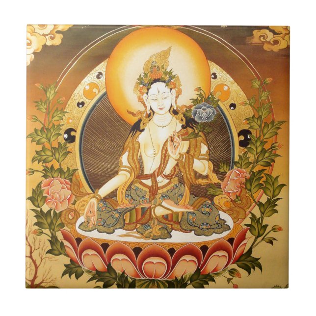 Tibetan Buddhist Art Tile (Front)
