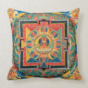 Tibetan Buddhist Mandala Pillow