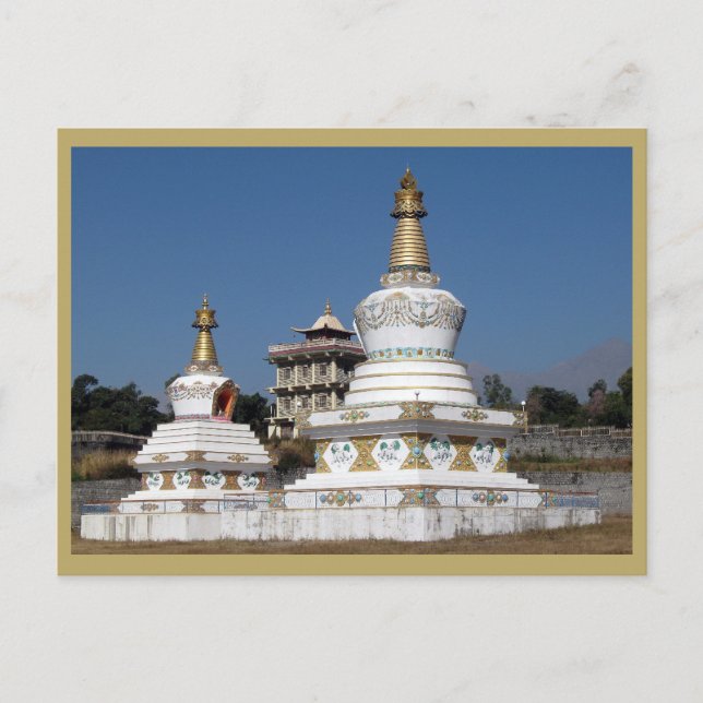 Tibetan Buddhist Stupas Postcard (Front)
