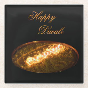 Tibetan Butter Lamp Glass Coaster