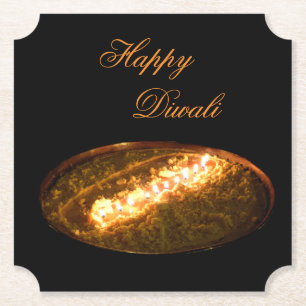 Tibetan Butter Lamp Paper Coaster