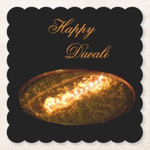 Tibetan Butter Lamp Paper Coaster