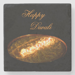 Tibetan Butter Lamp Stone Coaster