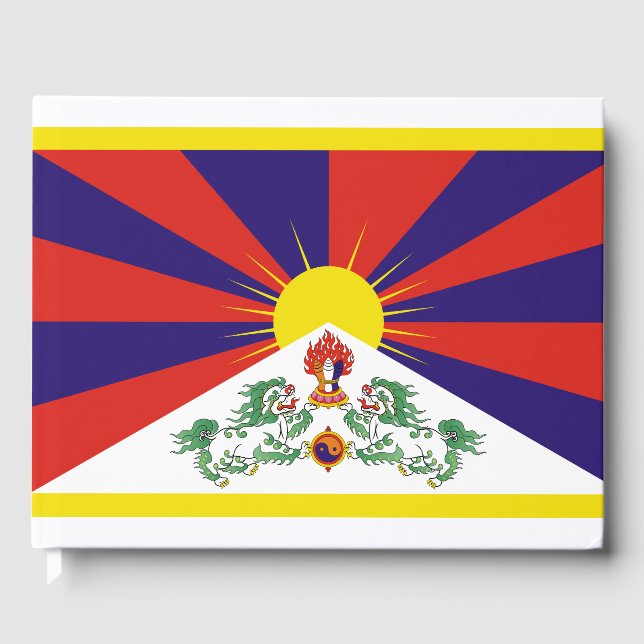 Tibetan Flag Guest Book (Front)