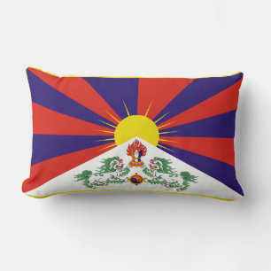 Tibetan Flag Lumbar Cushion
