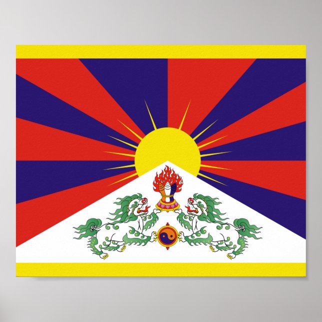 Tibetan Flag Poster (Front)