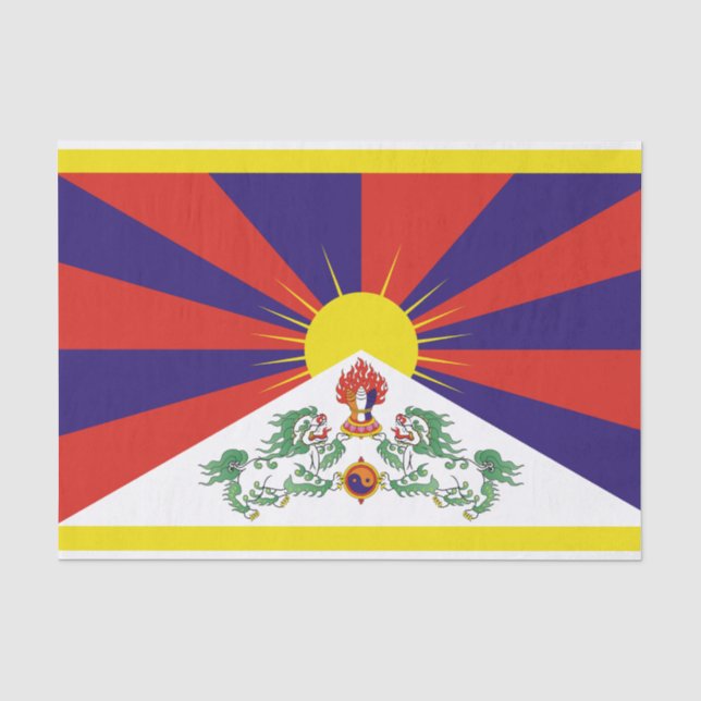Tibetan Flag Tissue Paper (Front)
