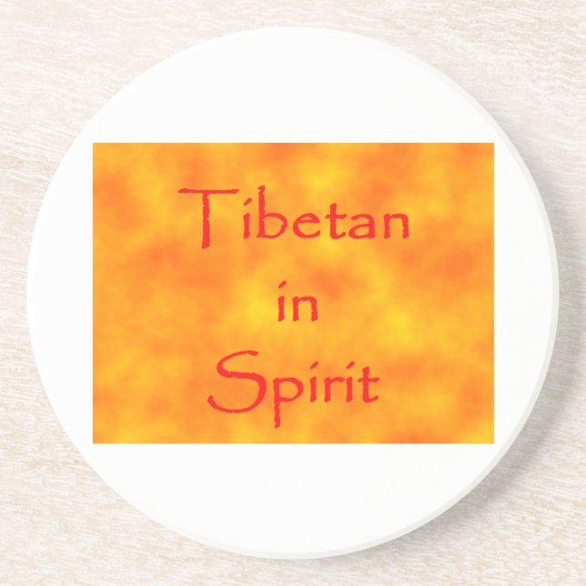 Tibetan in Spirit-coaster Coaster (Front)