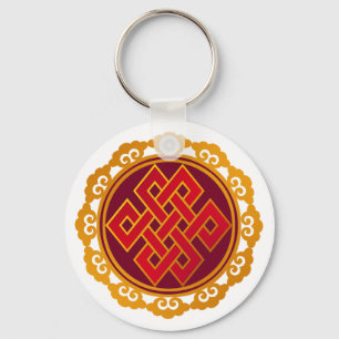 Tibetan Karma Buddhism Eternal Knot Key Ring