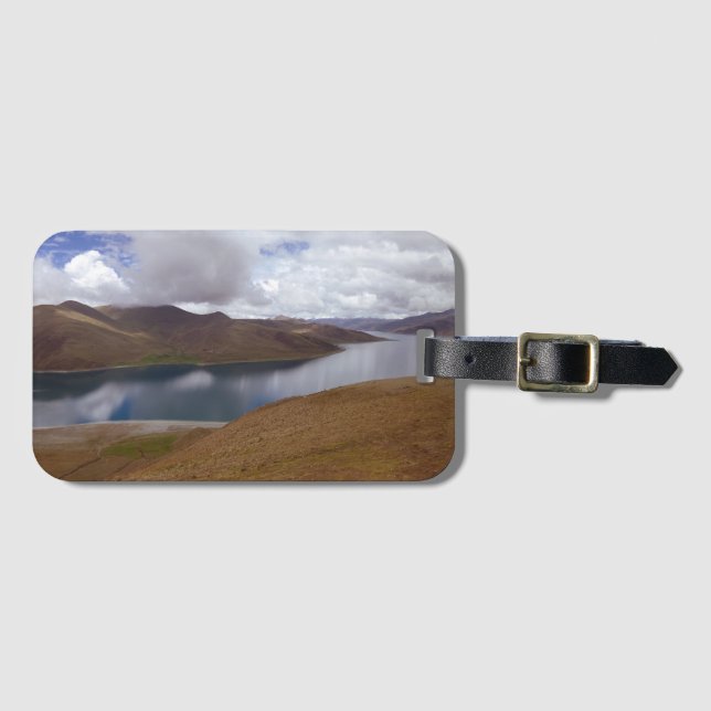 Tibetan Lake Luggage Tag (Front Horizontal)