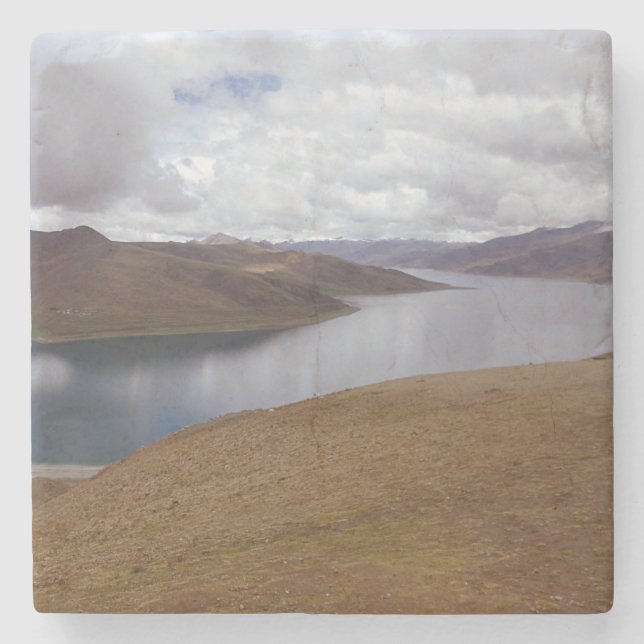 Tibetan Lake Stone Coaster (Front)