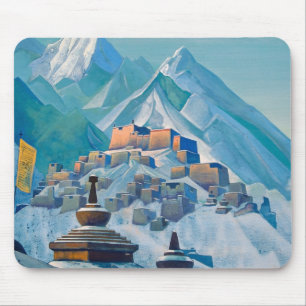 Tibetan Landscape in the Himalaya Mountain Peaks Mouse Pad