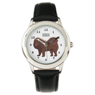 Tibetan Mastiff dog cartoon illustration Watch