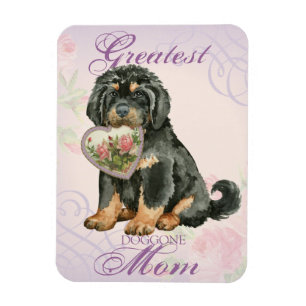 Tibetan Mastiff Heart Mum Magnet