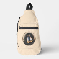 Tibetan Mastiff Painting Black and Tan Pet Dog Art