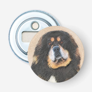 Tibetan Mastiff Painting - Cute Original Dog Art Bottle Opener