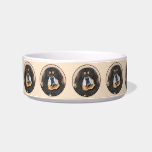 Tibetan Mastiff Painting - Cute Original Dog Art Bowl