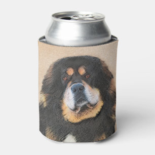 Tibetan Mastiff Painting - Cute Original Dog Art Can Cooler