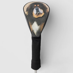 Tibetan Mastiff Painting - Cute Original Dog Art Golf Head Cover