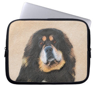 Tibetan Mastiff Painting - Cute Original Dog Art Laptop Sleeve