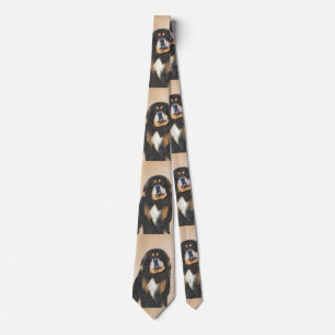 Tibetan Mastiff Painting - Cute Original Dog Art Tie