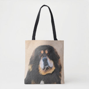 Tibetan Mastiff Painting - Cute Original Dog Art Tote Bag
