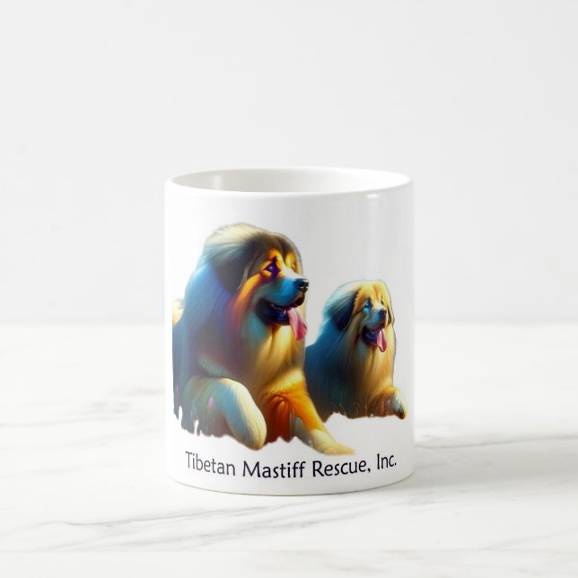 Tibetan Mastiff Pair  Coffee Mug (Center)