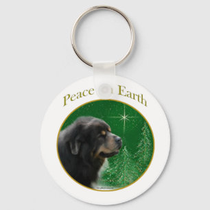 Tibetan Mastiff Peace Key Ring
