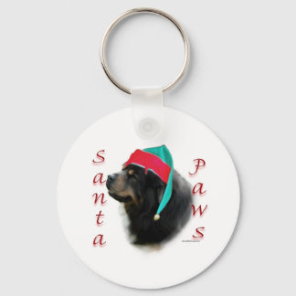 Tibetan Mastiff Santa Paws Key Ring