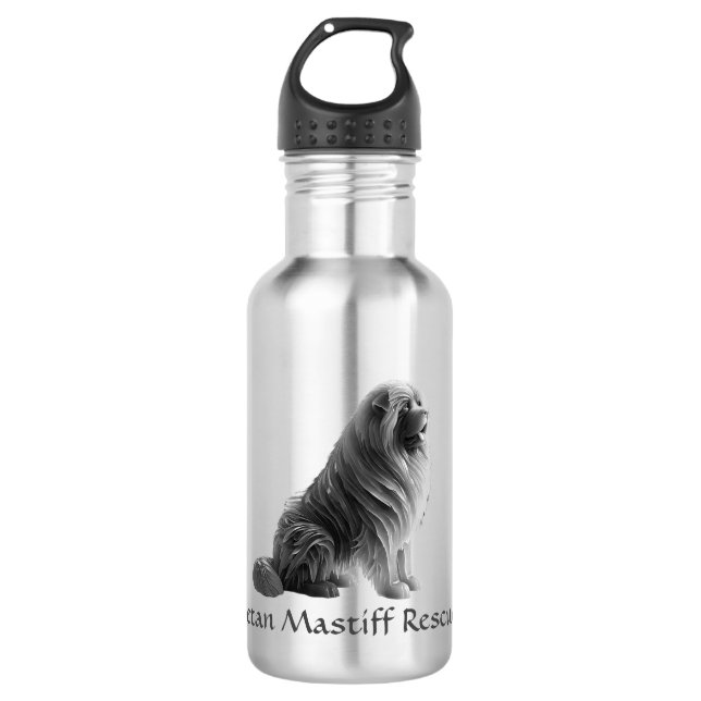 Tibetan Mastiff Water Bottle (Front)