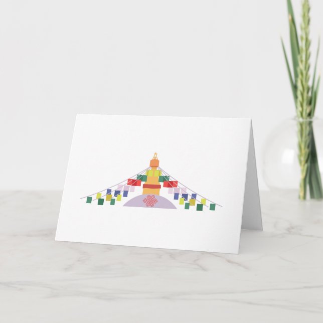 Tibetan Prayer Flags Card (Front)
