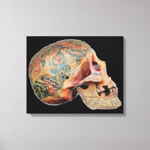 Tibetan skull canvas print