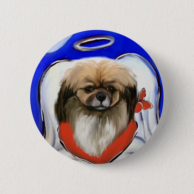Tibetan Spaniel 6 Cm Round Badge (Front)