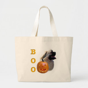 Tibetan Spaniel Boo Large Tote Bag