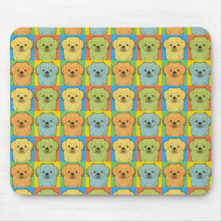 Tibetan Spaniel Cartoon Pop-Art Mouse Pad