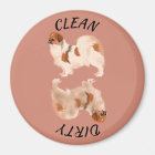 Tibetan Spaniel Dishwasher Magnet