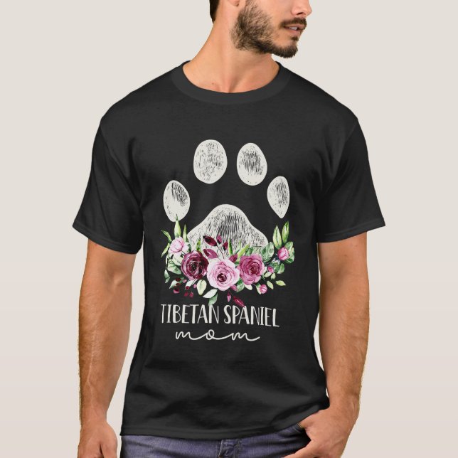 Tibetan Spaniel  Dog Mum T-Shirt (Front)