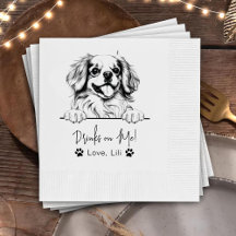 Tibetan Spaniel Dog Personalised Drinks On Me