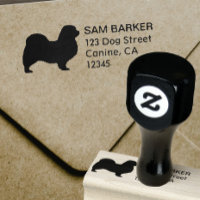 Tibetan Spaniel Dog Silhouette Return Address