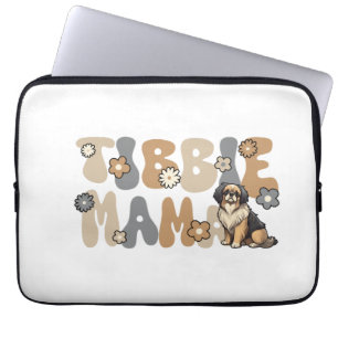 Tibetan Spaniel Groovy Tibbie Mama Laptop Sleeve