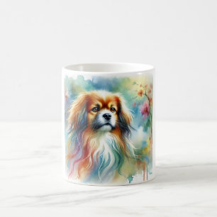 Tibetan Spaniel in a Serene Light 270824AREF136 - Coffee Mug