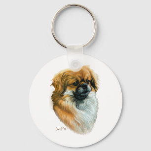 Tibetan Spaniel Key Ring
