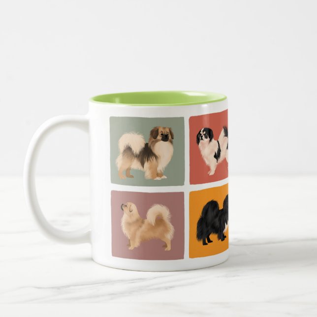 Tibetan Spaniel Mug Tibbie Style (Left)