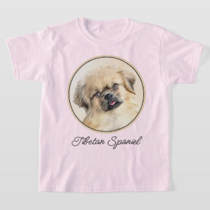 Tibetan Spaniel Painting - Cute Original Dog Art T-Shirt