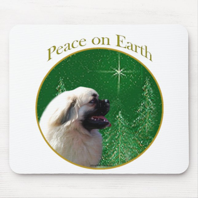 Tibetan Spaniel Peace Mouse Pad (Front)