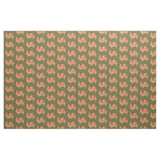 Tibetan Spaniel (Red) Fabric