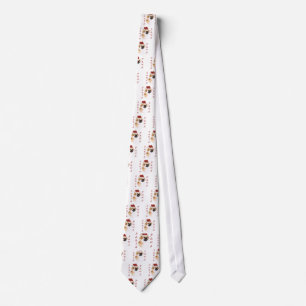 Tibetan Spaniel Santa Paws Tie