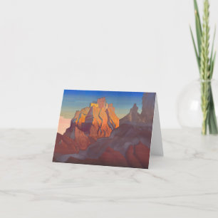 Tibetan Stronghold, Basgo by Nicholas Roerich Thank You Card