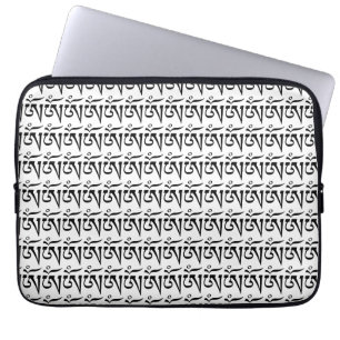 tibetan-style Om symbols Laptop Sleeve