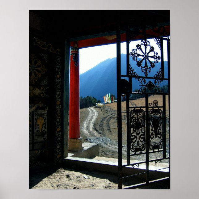 Tibetan Temple Photoraph Poster (Front)